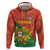 Custom Portugal Football Zip Hoodie Sporty Style