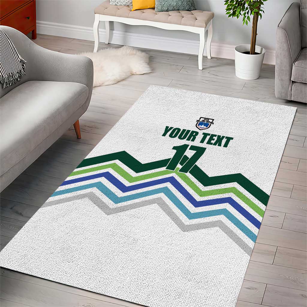 Custom Slovenia Football Area Rug Sporty Style