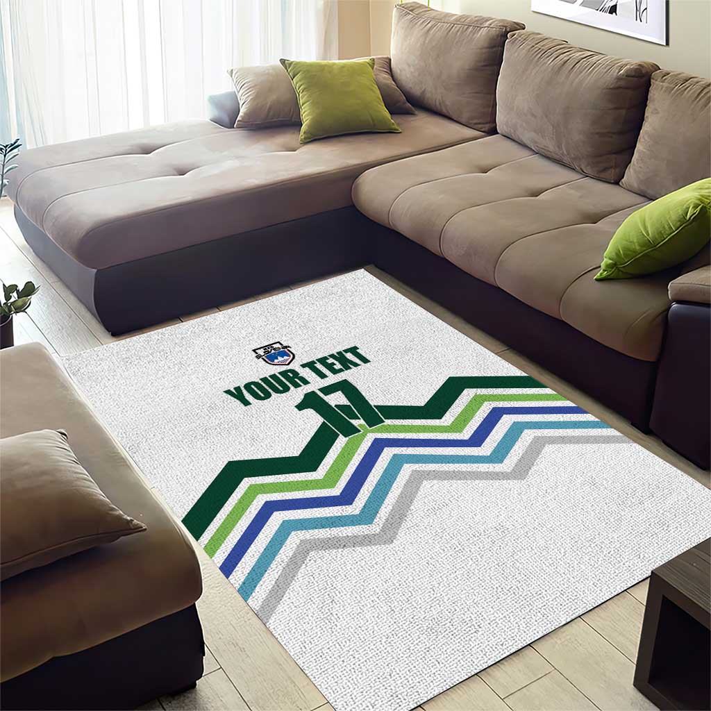 Custom Slovenia Football Area Rug Sporty Style