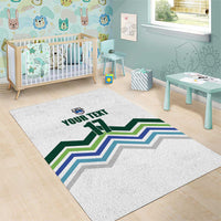 Custom Slovenia Football Area Rug Sporty Style