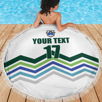 Custom Slovenia Football Beach Blanket Sporty Style