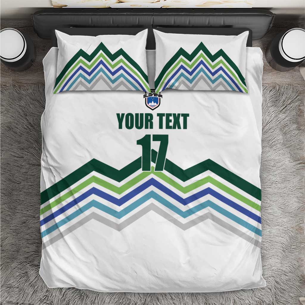 Custom Slovenia Football Bedding Set Sporty Style