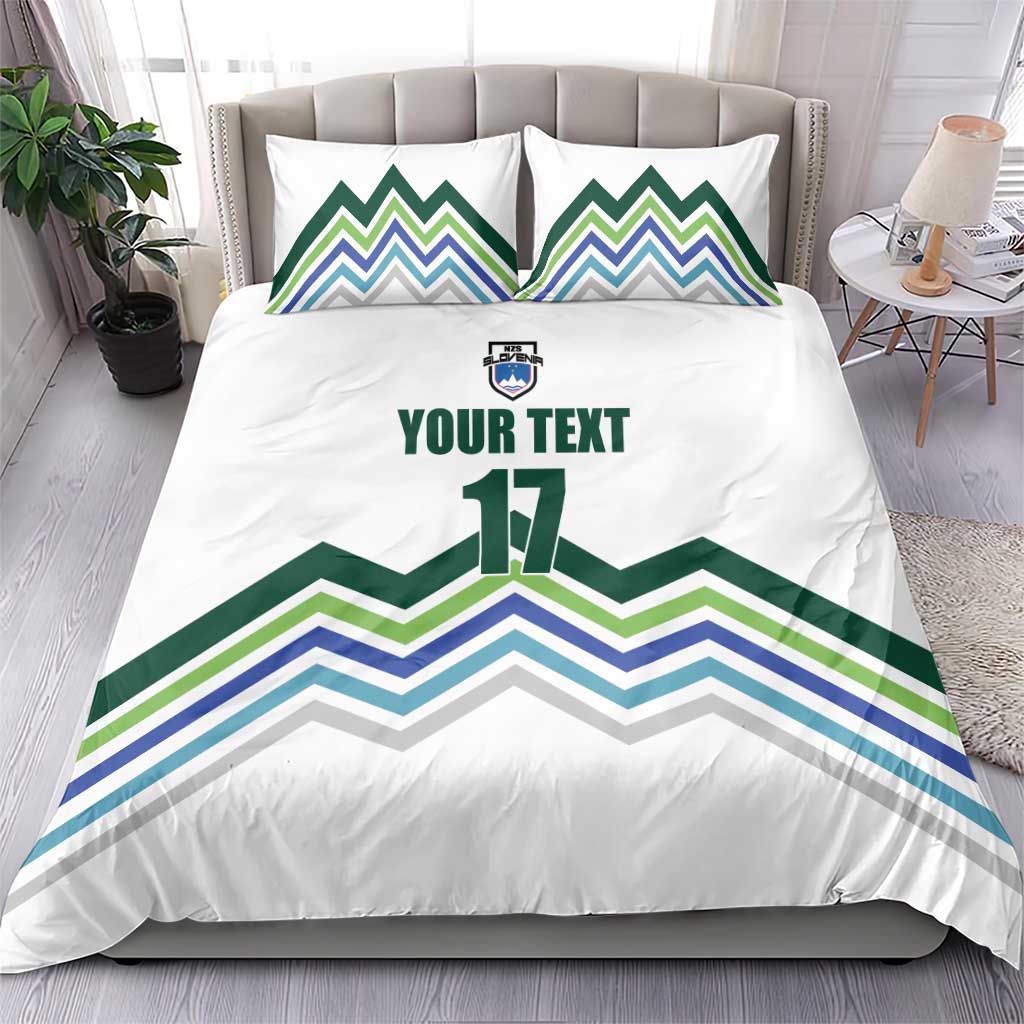 Custom Slovenia Football Bedding Set Sporty Style