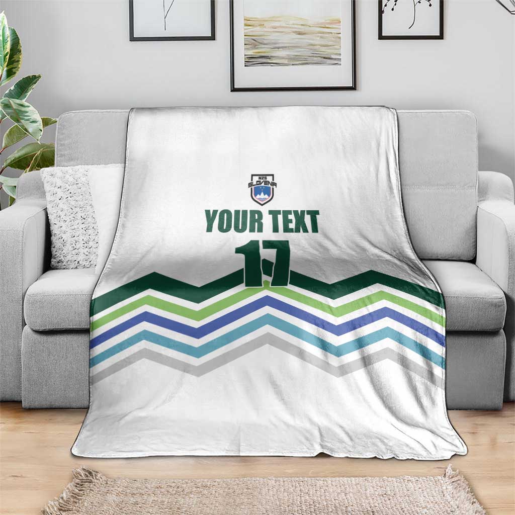 Custom Slovenia Football Blanket Sporty Style