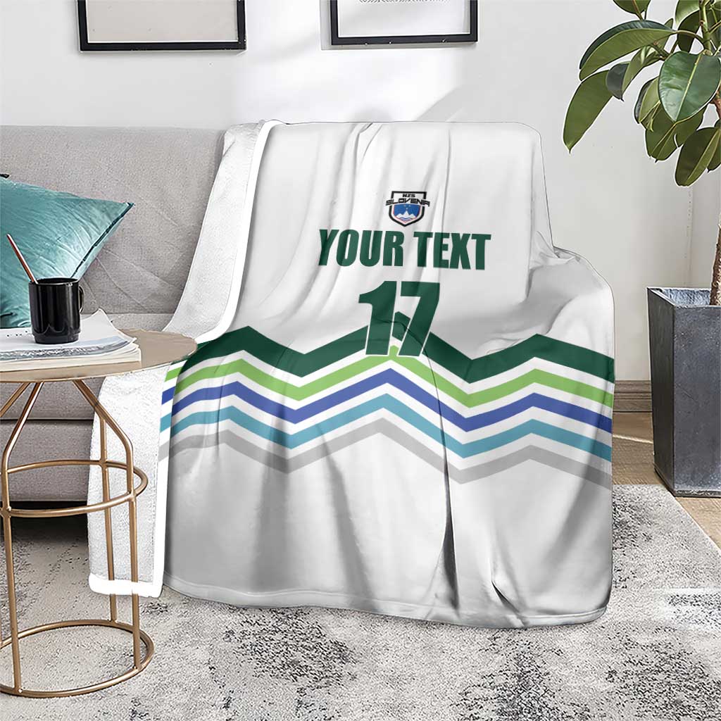 Custom Slovenia Football Blanket Sporty Style