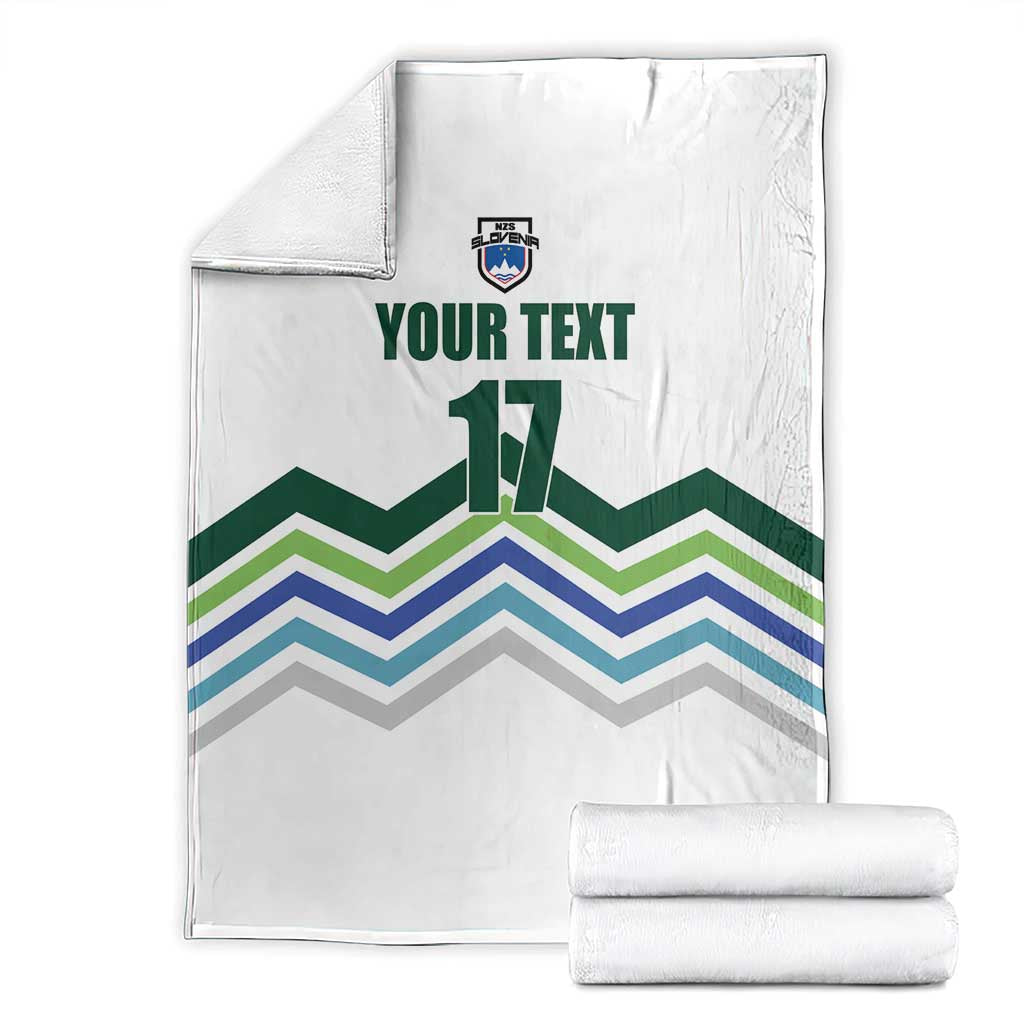 Custom Slovenia Football Blanket Sporty Style