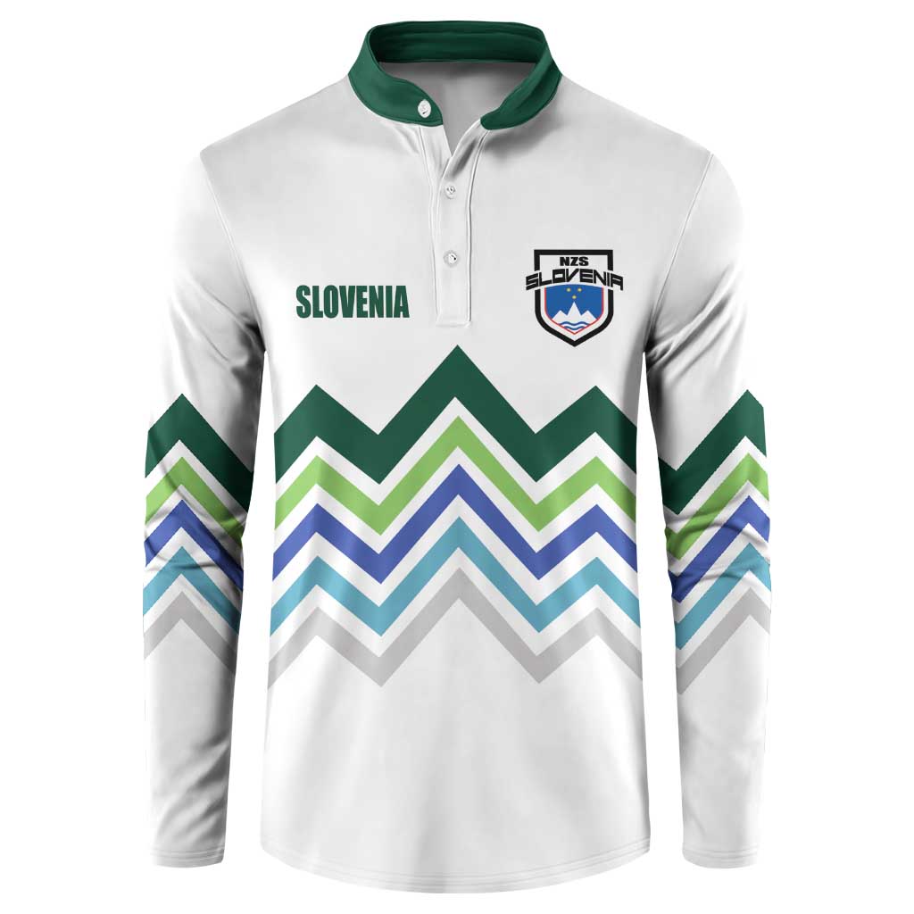 Custom Slovenia Football Button Sweatshirt Sporty Style
