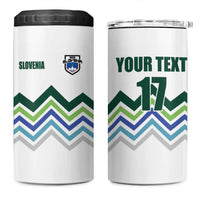 Custom Slovenia Football 4 in 1 Can Cooler Tumbler Sporty Style