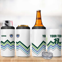 Custom Slovenia Football 4 in 1 Can Cooler Tumbler Sporty Style