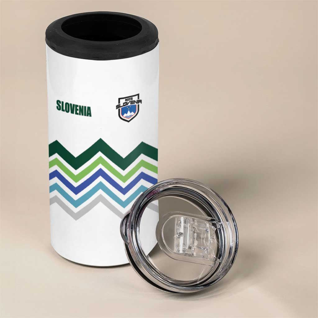 Custom Slovenia Football 4 in 1 Can Cooler Tumbler Sporty Style