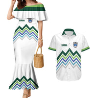 Custom Slovenia Football Couples Matching Mermaid Dress and Hawaiian Shirt Sporty Style