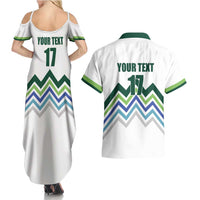 Custom Slovenia Football Couples Matching Summer Maxi Dress and Hawaiian Shirt Sporty Style