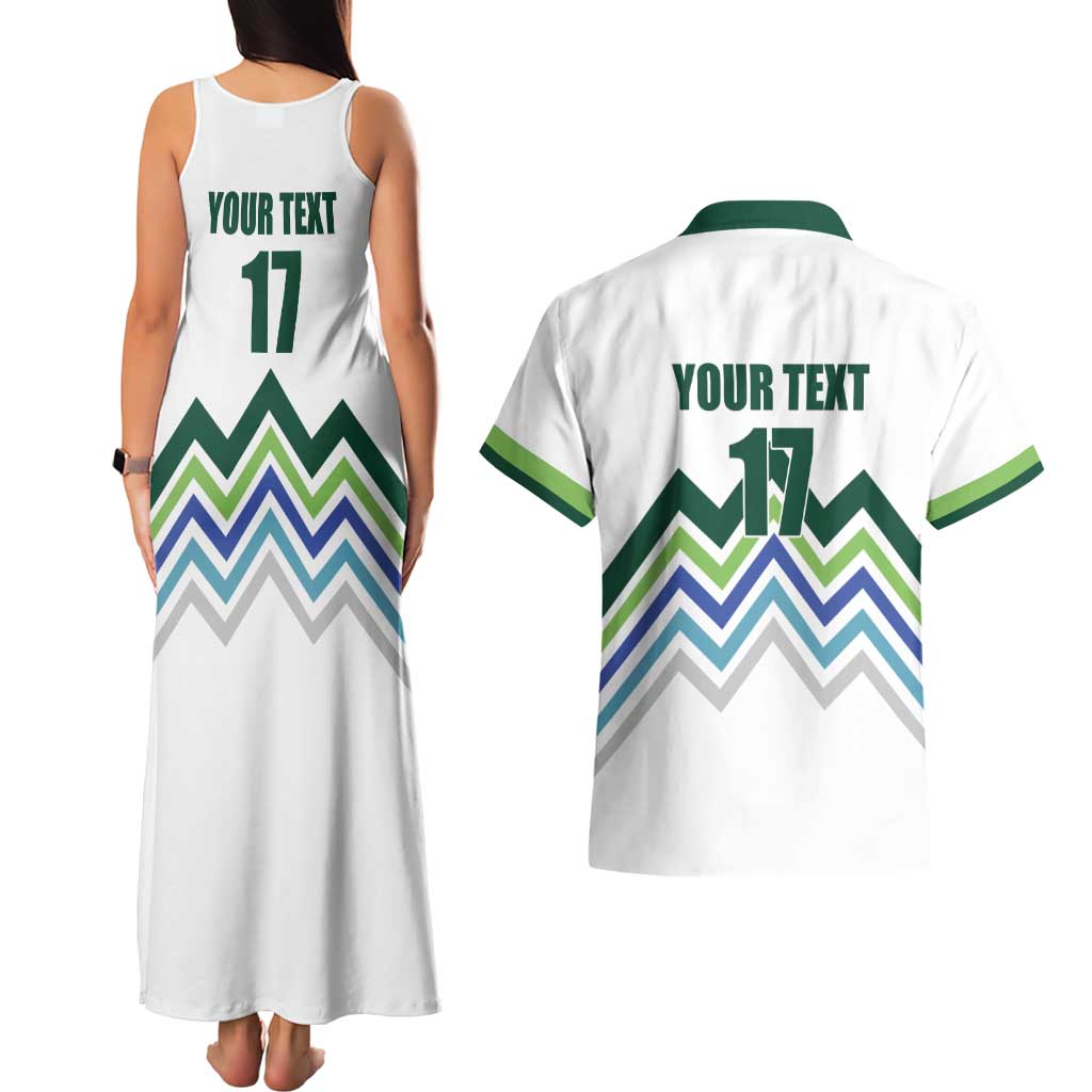 Custom Slovenia Football Couples Matching Tank Maxi Dress and Hawaiian Shirt Sporty Style