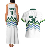 Custom Slovenia Football Couples Matching Tank Maxi Dress and Hawaiian Shirt Sporty Style