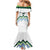 Custom Slovenia Football Family Matching Mermaid Dress and Hawaiian Shirt Sporty Style