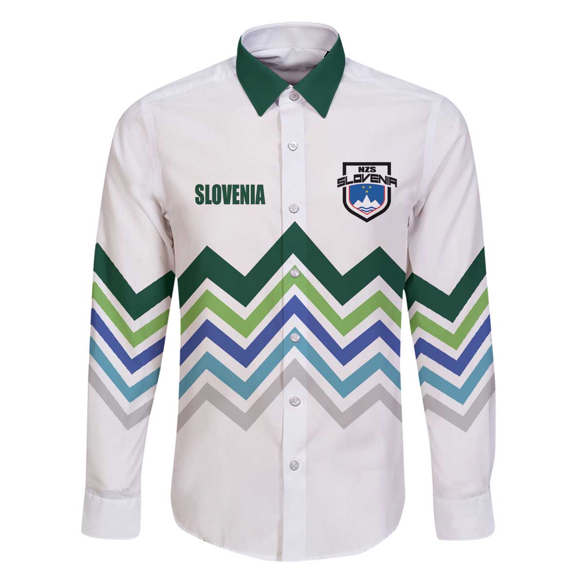 Custom Slovenia Football Family Matching Off The Shoulder Long Sleeve Dress and Hawaiian Shirt Sporty Style