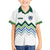 Custom Slovenia Football Family Matching Off The Shoulder Long Sleeve Dress and Hawaiian Shirt Sporty Style