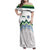 Custom Slovenia Football Family Matching Off Shoulder Maxi Dress and Hawaiian Shirt Sporty Style