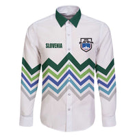 Custom Slovenia Football Family Matching Off Shoulder Short Dress and Hawaiian Shirt Sporty Style