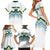 Custom Slovenia Football Family Matching Short Sleeve Bodycon Dress and Hawaiian Shirt Sporty Style