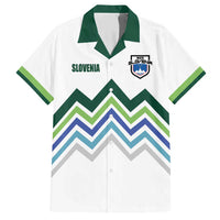 Custom Slovenia Football Family Matching Short Sleeve Bodycon Dress and Hawaiian Shirt Sporty Style