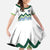 Custom Slovenia Football Family Matching Summer Maxi Dress and Hawaiian Shirt Sporty Style