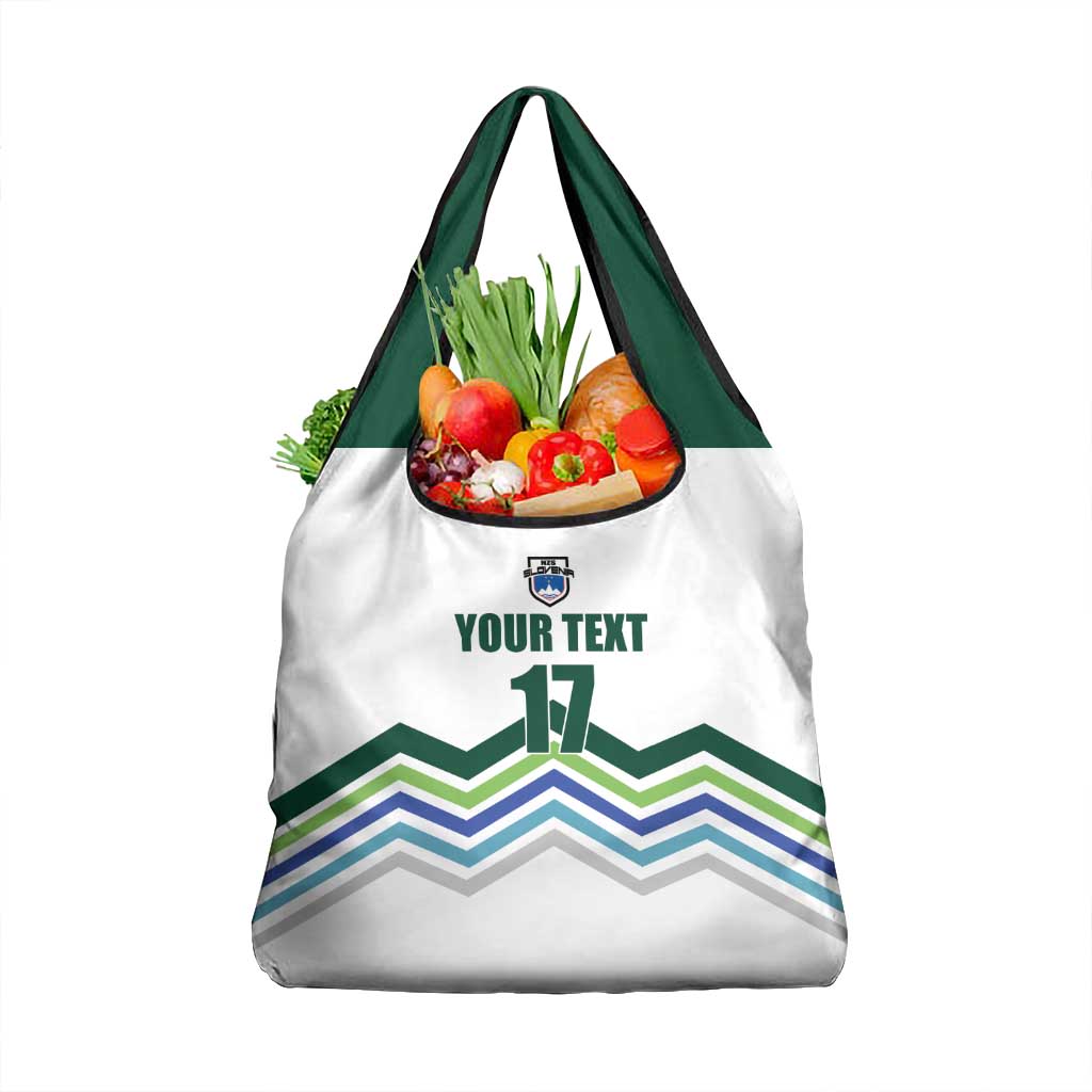 Custom Slovenia Football Grocery Bag Sporty Style