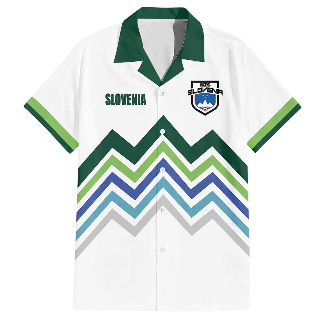 Custom Slovenia Football Hawaiian Shirt Sporty Style