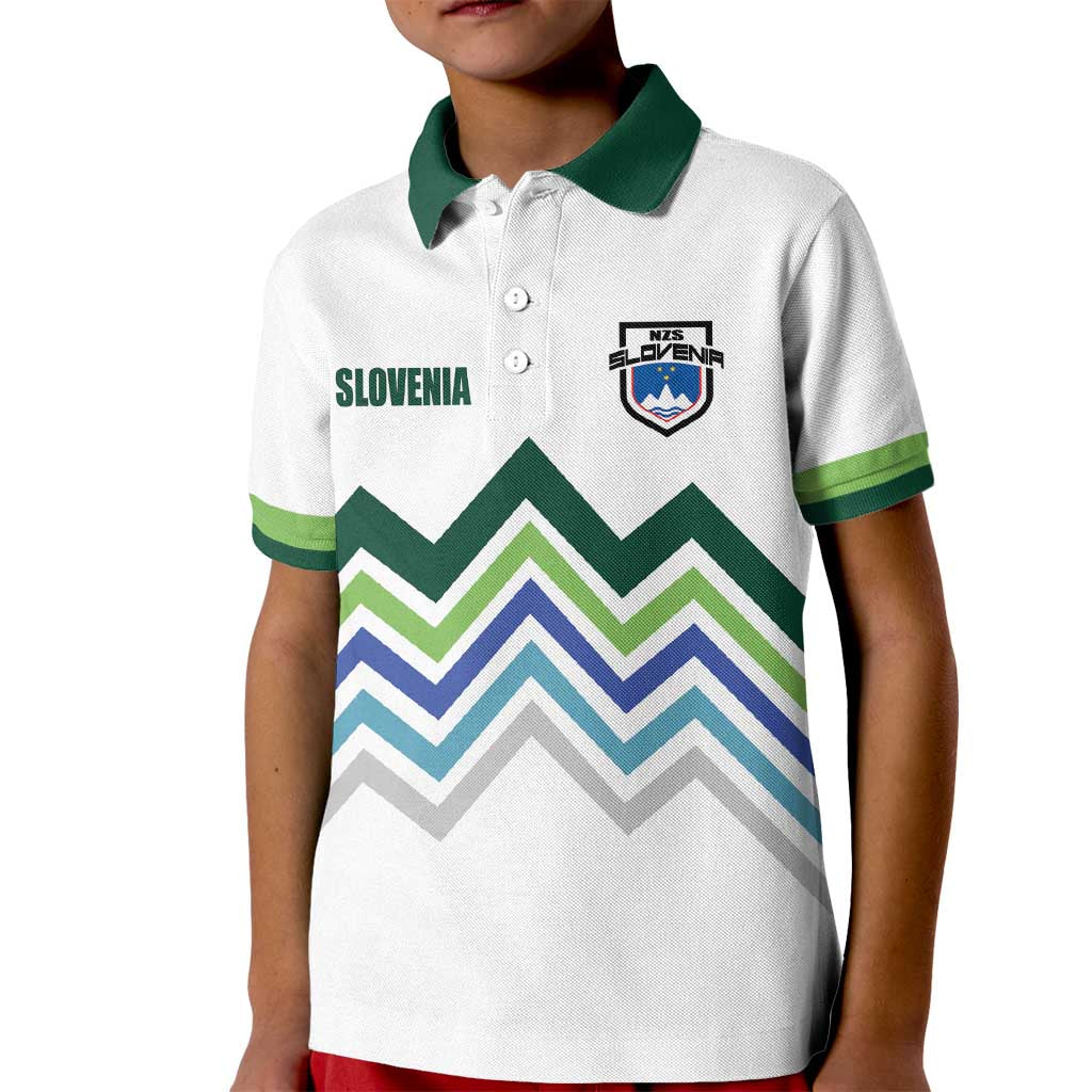 Custom Slovenia Football Kid Polo Shirt Sporty Style