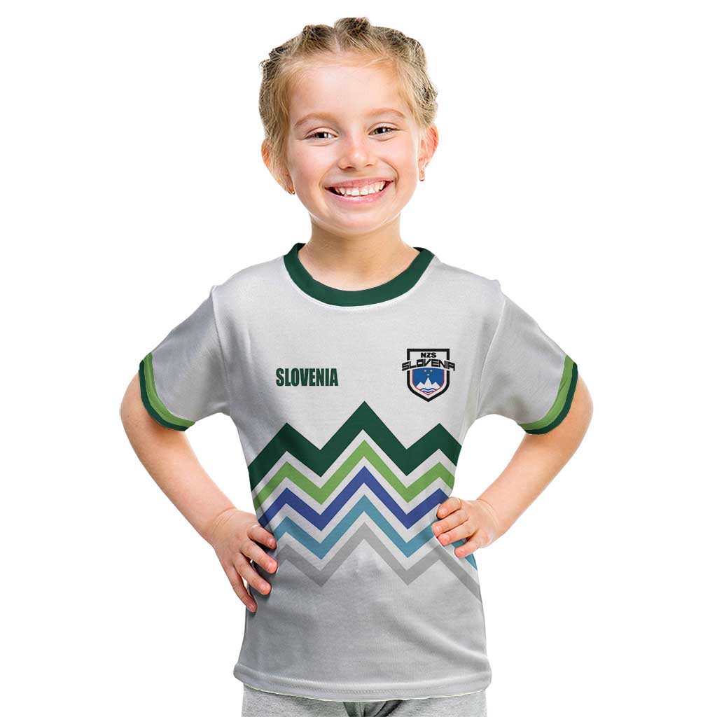 Custom Slovenia Football Kid T Shirt Sporty Style