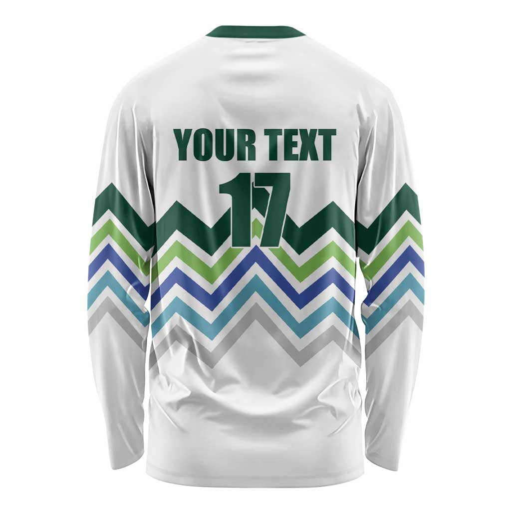 Custom Slovenia Football Long Sleeve Shirt Sporty Style