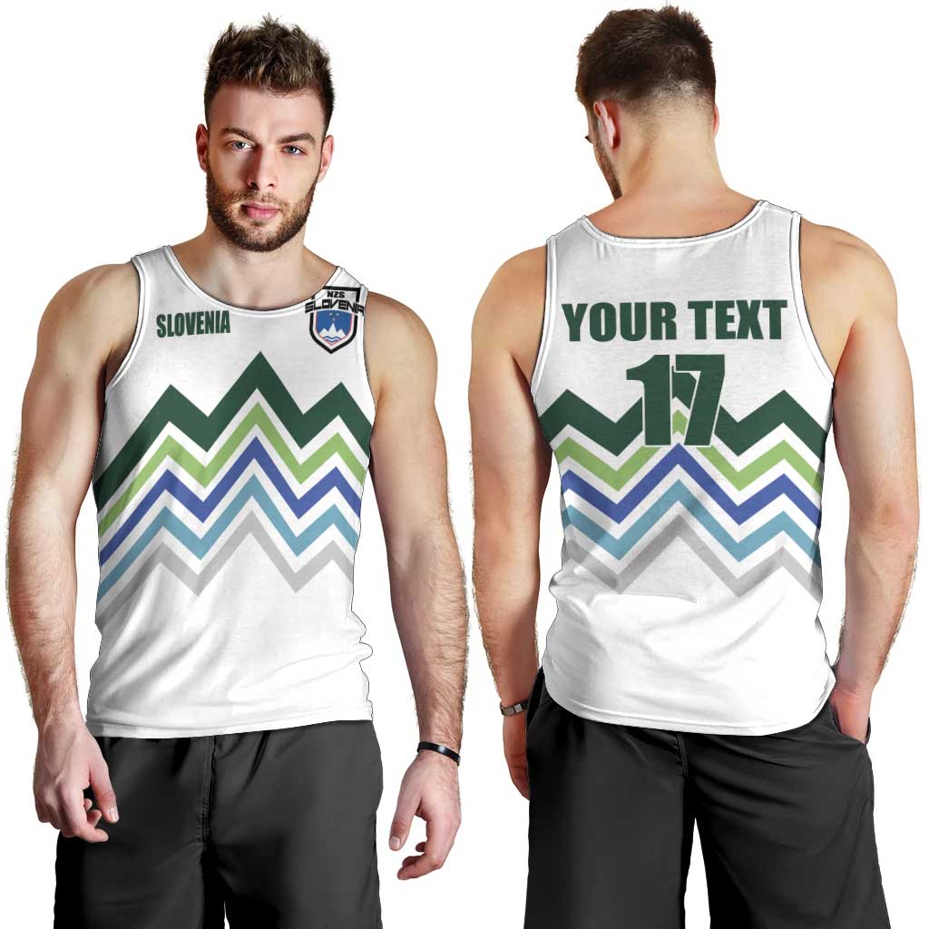 Custom Slovenia Football Men Tank Top Sporty Style