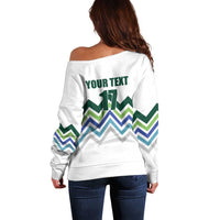 Custom Slovenia Football Off Shoulder Sweater Sporty Style