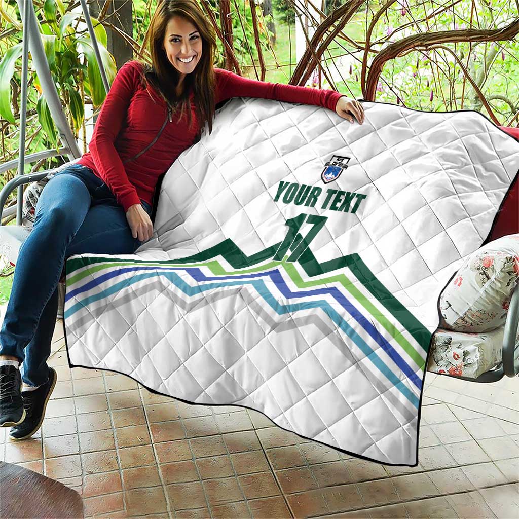 Custom Slovenia Football Quilt Sporty Style