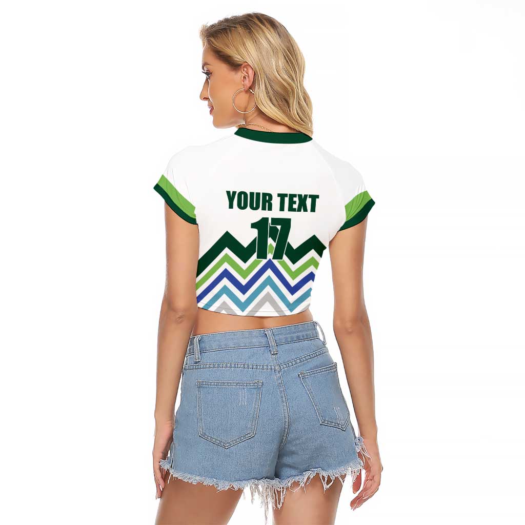 Custom Slovenia Football Raglan Cropped T Shirt Sporty Style