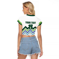 Custom Slovenia Football Raglan Cropped T Shirt Sporty Style