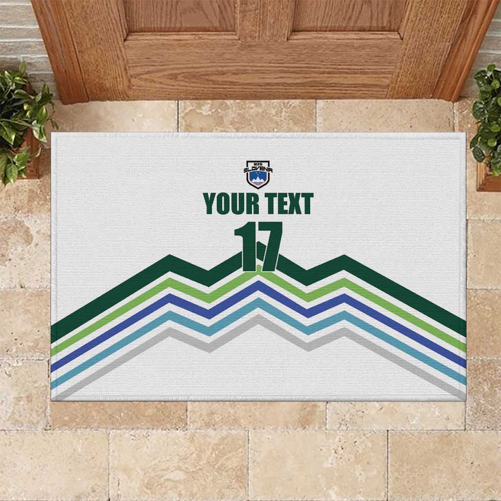 Custom Slovenia Football Rubber Doormat Sporty Style