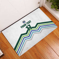 Custom Slovenia Football Rubber Doormat Sporty Style