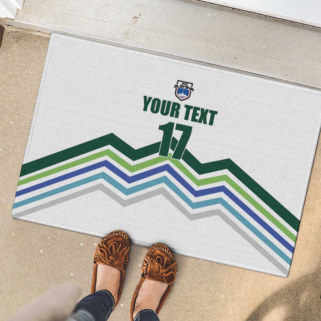 Custom Slovenia Football Rubber Doormat Sporty Style