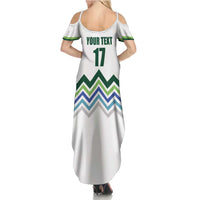 Custom Slovenia Football Summer Maxi Dress Sporty Style