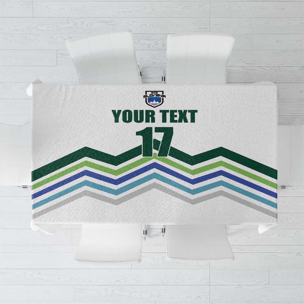 Custom Slovenia Football Tablecloth Sporty Style