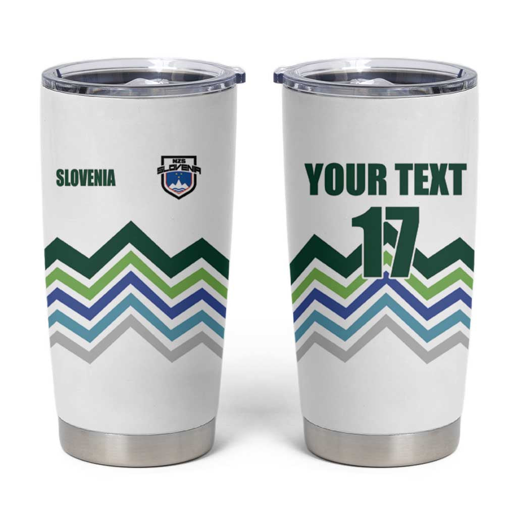 Custom Slovenia Football Tumbler Cup Sporty Style