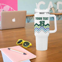 Custom Slovenia Football Tumbler With Handle Sporty Style