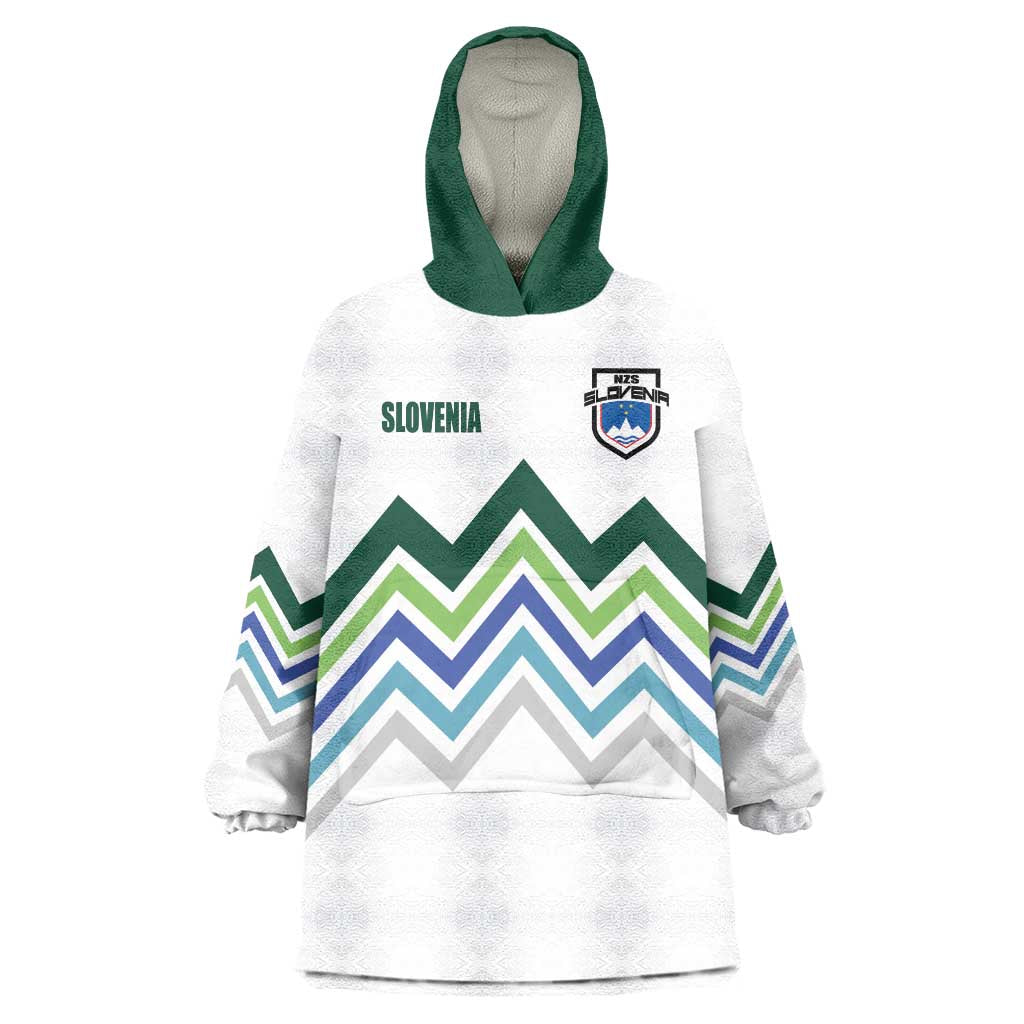 Custom Slovenia Football Wearable Blanket Hoodie Sporty Style