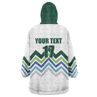 Custom Slovenia Football Wearable Blanket Hoodie Sporty Style