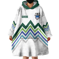 Custom Slovenia Football Wearable Blanket Hoodie Sporty Style