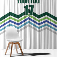 Custom Slovenia Football Window Curtain Sporty Style