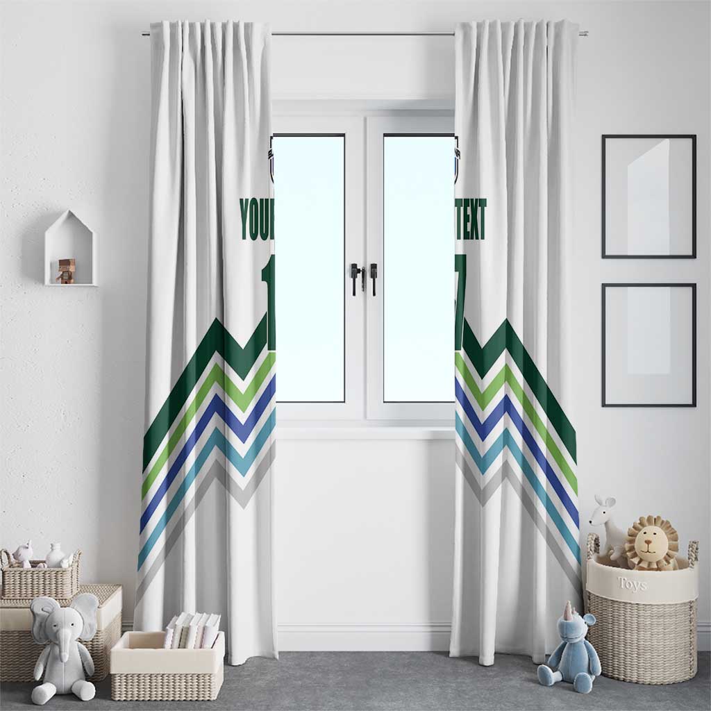 Custom Slovenia Football Window Curtain Sporty Style