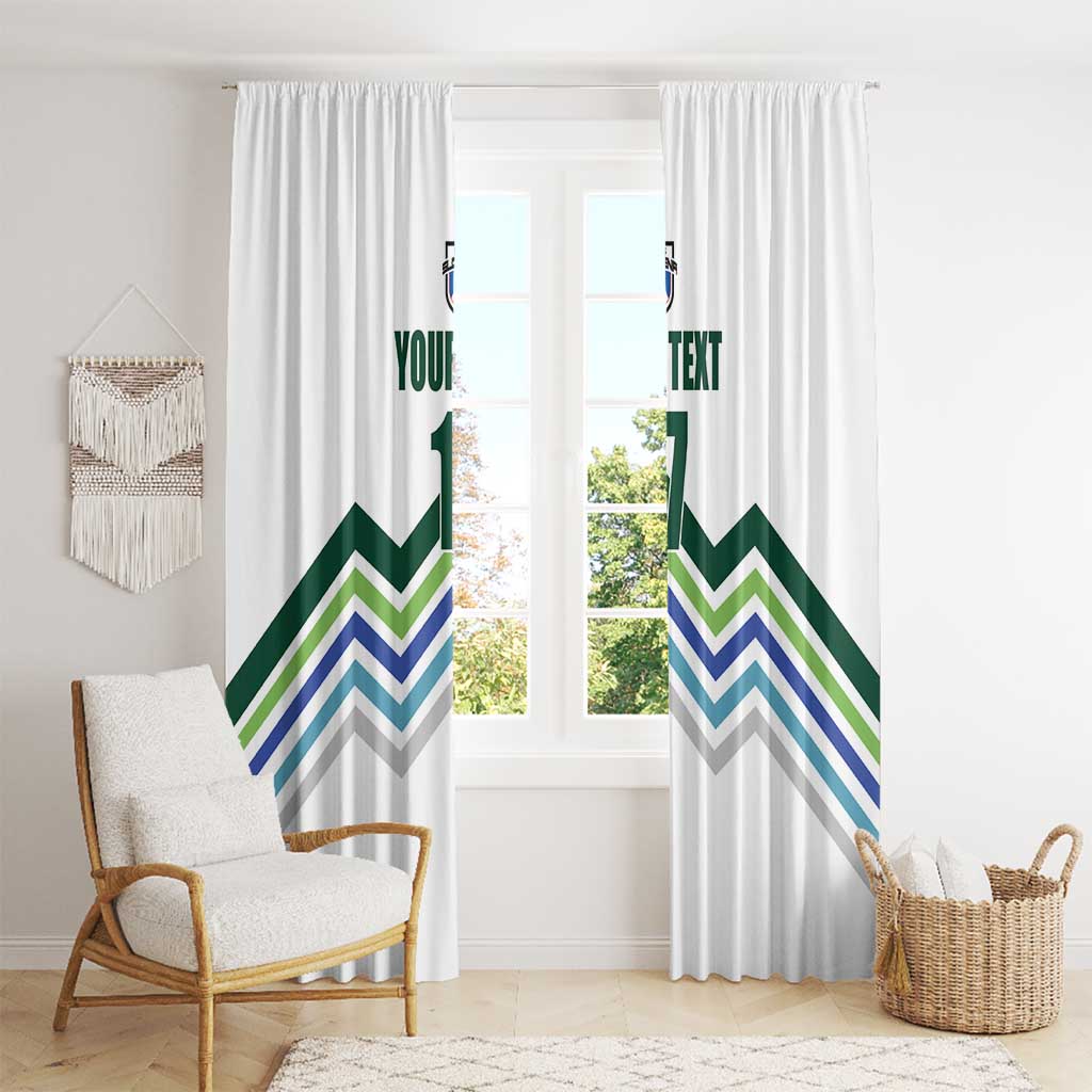 Custom Slovenia Football Window Curtain Sporty Style