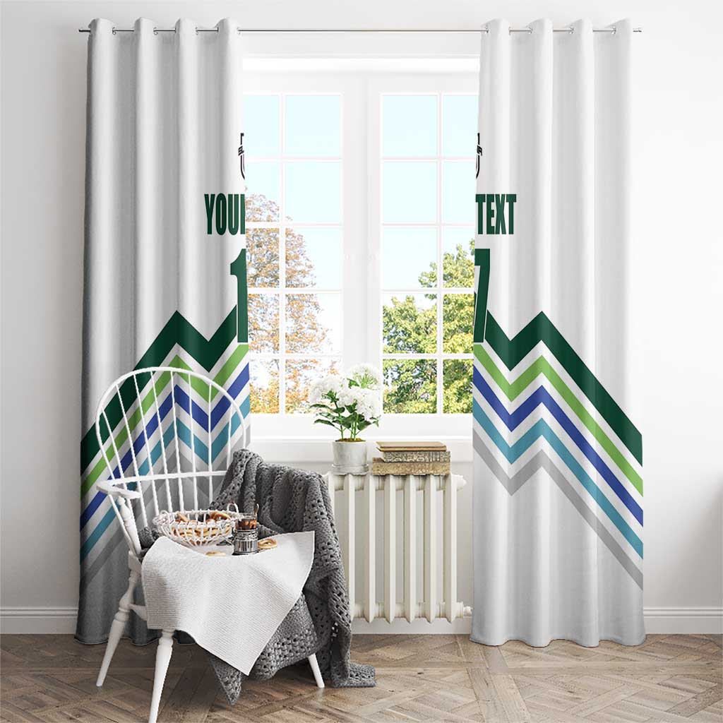 Custom Slovenia Football Window Curtain Sporty Style